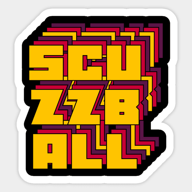 Scuzzball Sticker by n23tees